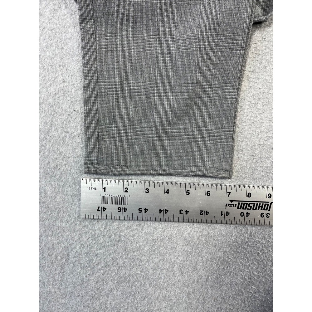 Mavi Milton Pants Mens 35x34 Grey Checked Mid Rise Slim Fit Straight Stretch - Picture 9 of 13